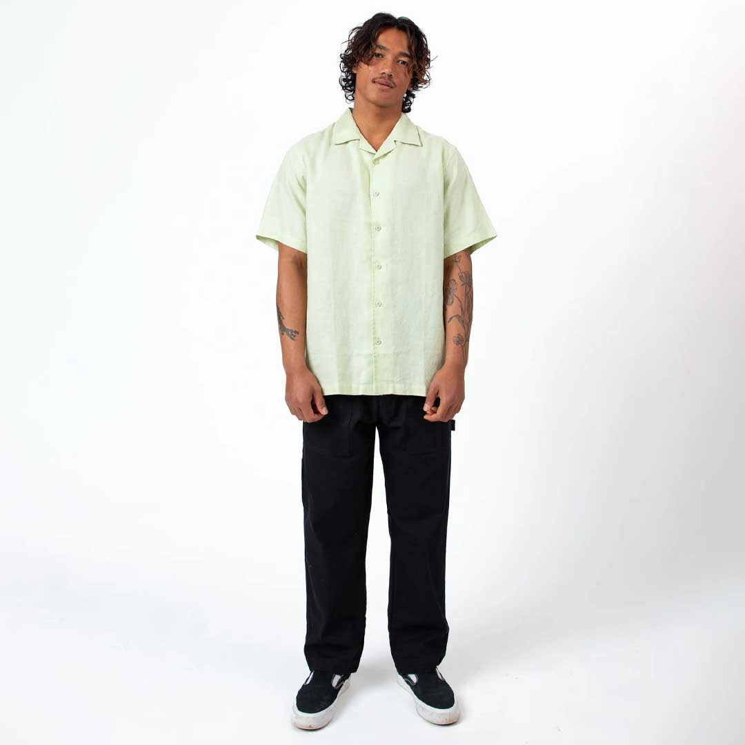 Cuban Shirt | Fog Green Linen