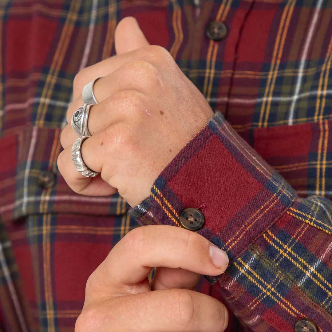 Flannel Long Sleeve Shirt | Red