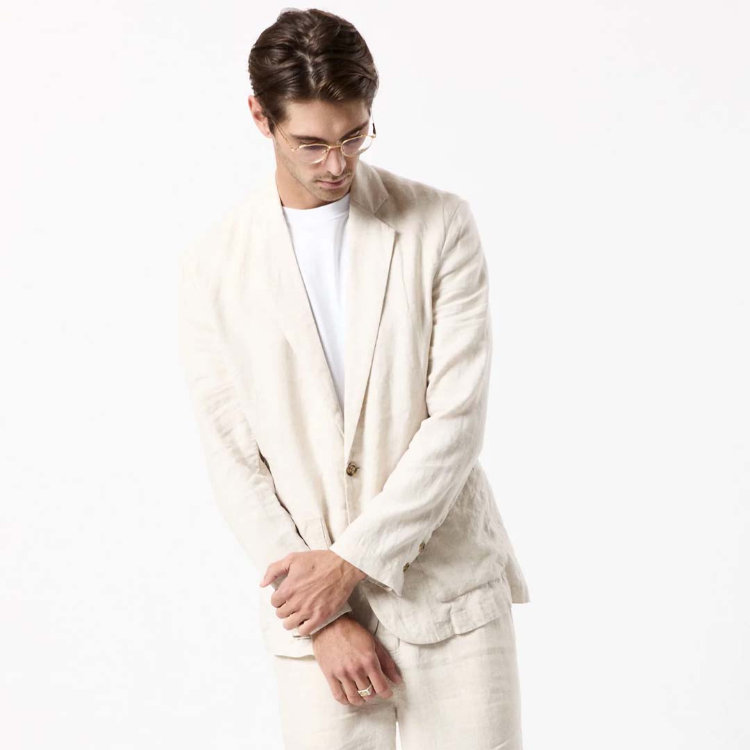 GATSBY LINEN BLAZER | NATURAL