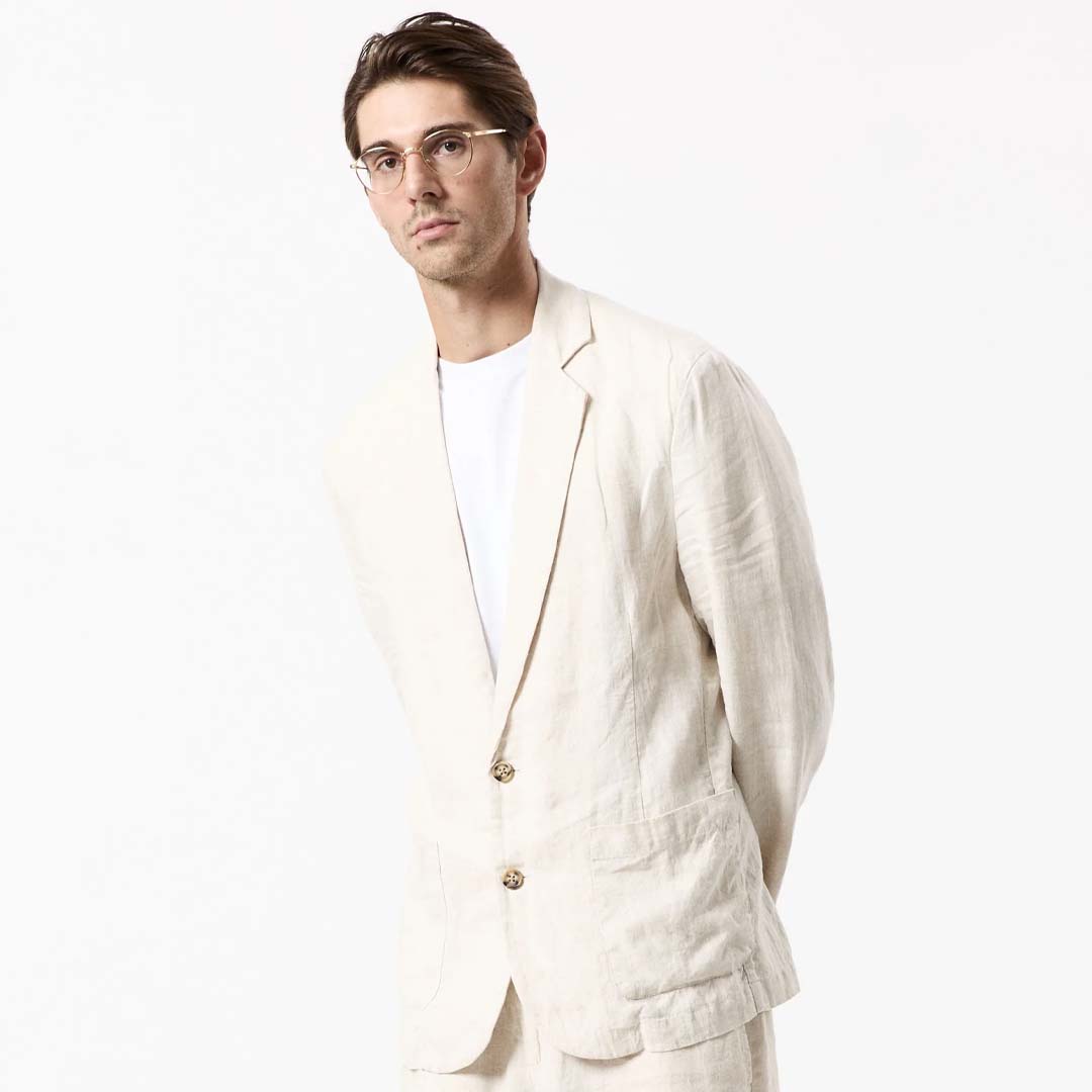 GATSBY LINEN BLAZER | NATURAL