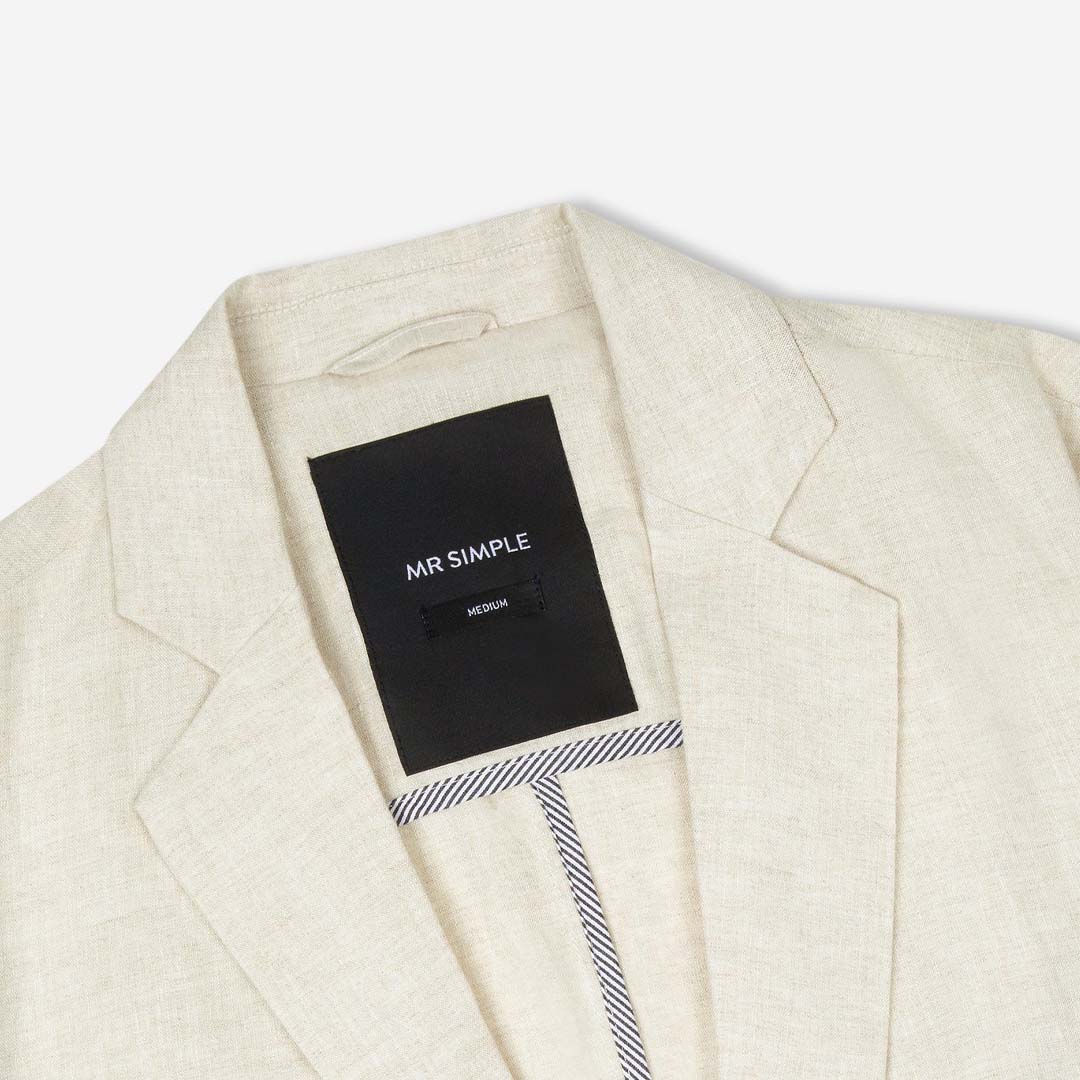 GATSBY LINEN BLAZER | NATURAL