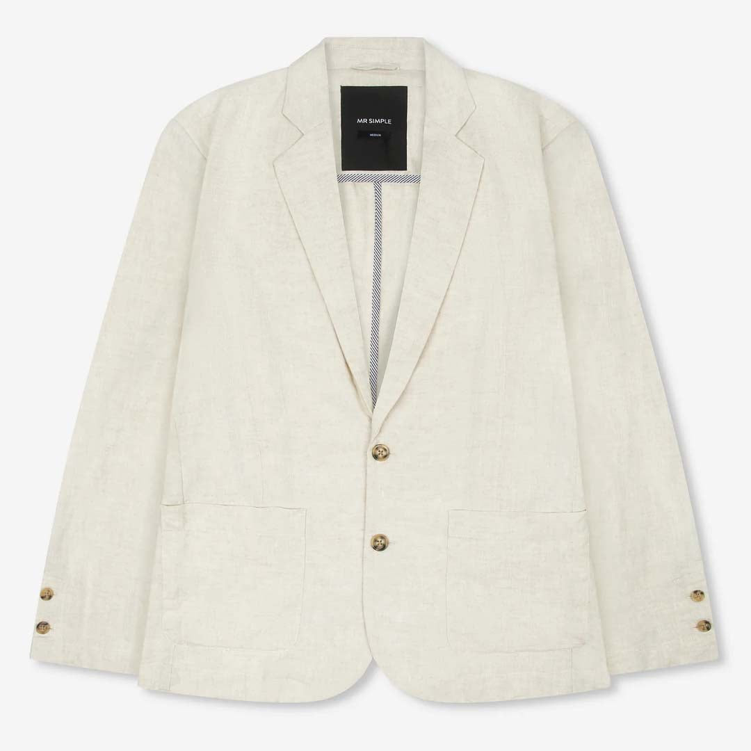 GATSBY LINEN BLAZER | NATURAL