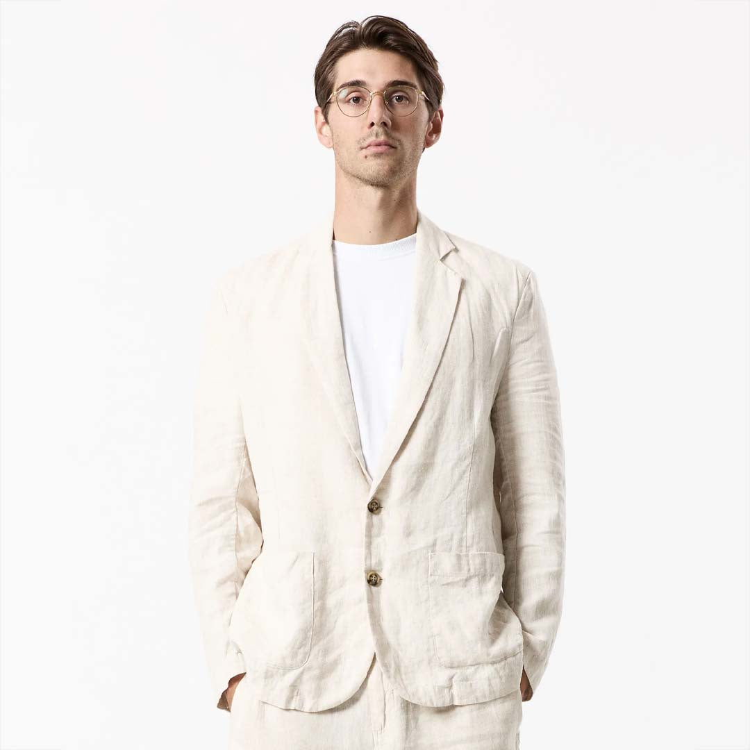 GATSBY LINEN BLAZER | NATURAL