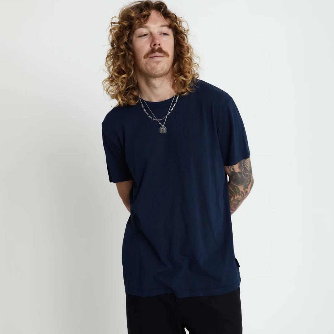 HEMP TEE | NAVY