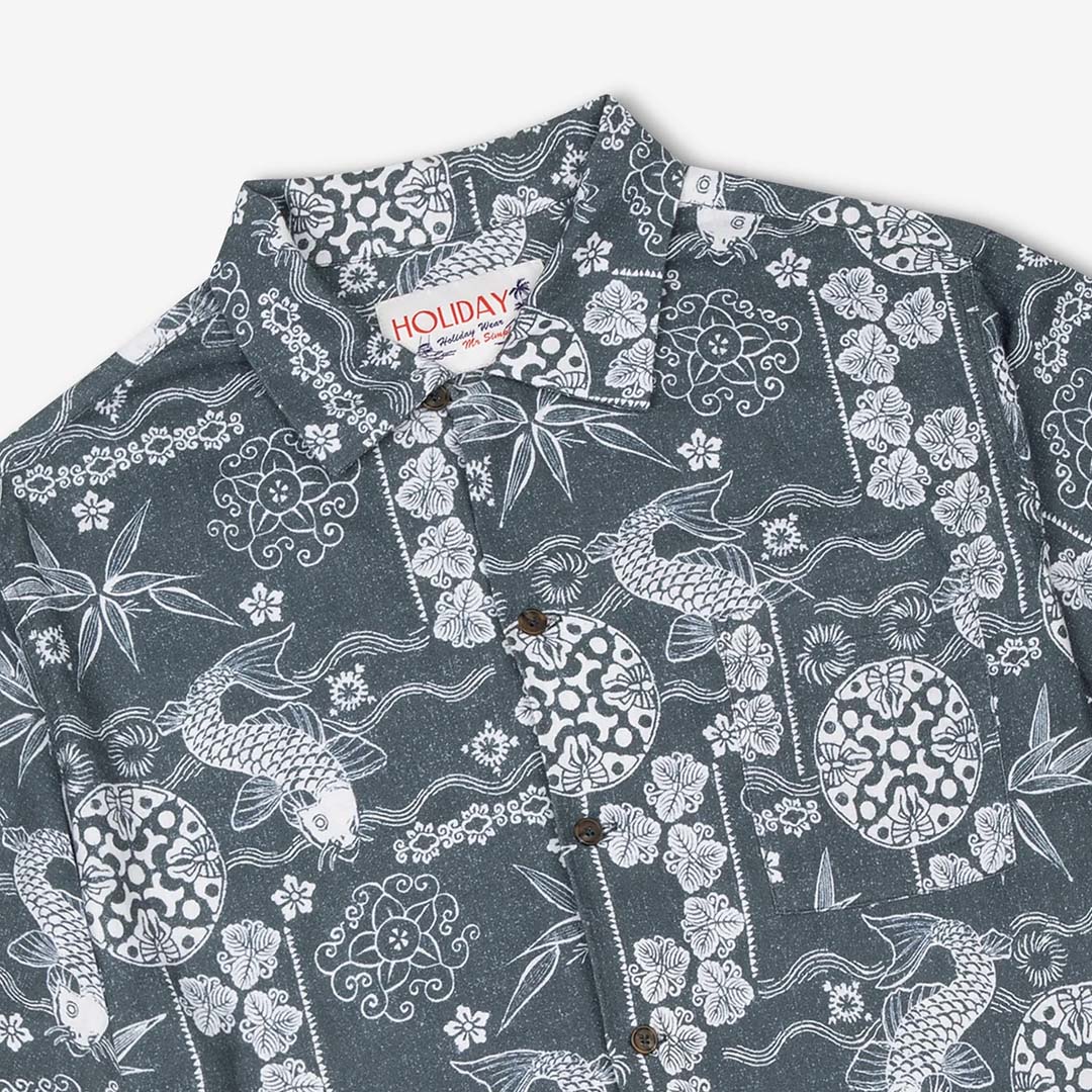 KOI BOWLER SHIRT | INDIGO