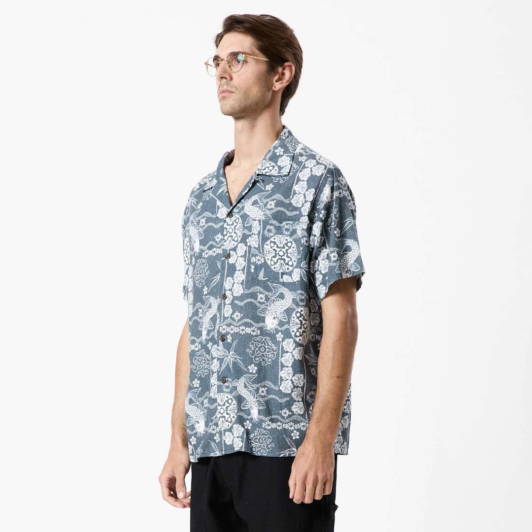 KOI BOWLER SHIRT | INDIGO