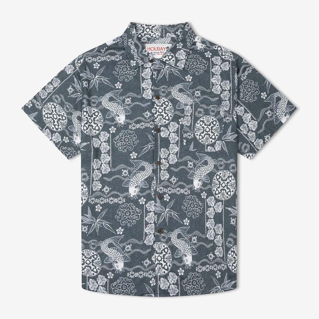 KOI BOWLER SHIRT | INDIGO