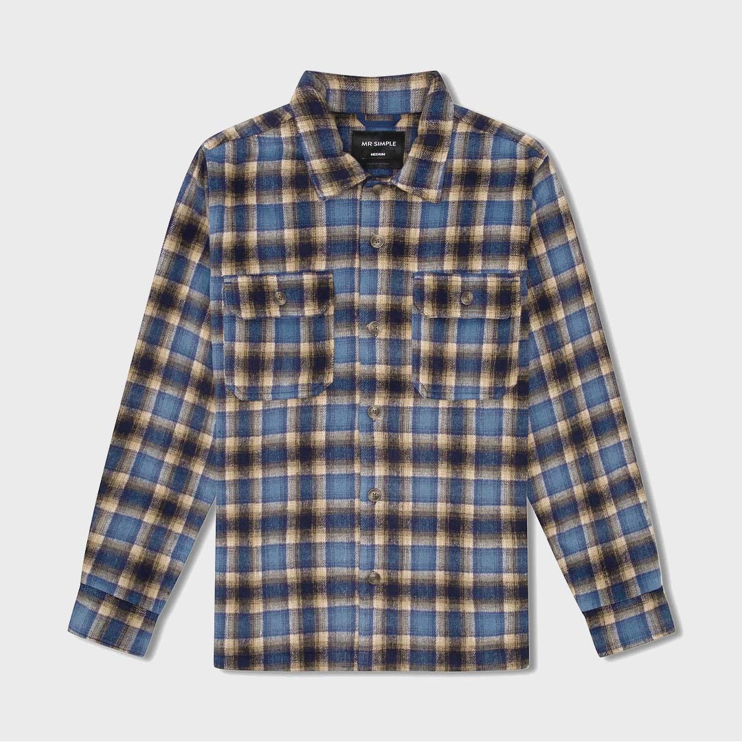 NOMAD FLANNEL | BLUE / BROWN