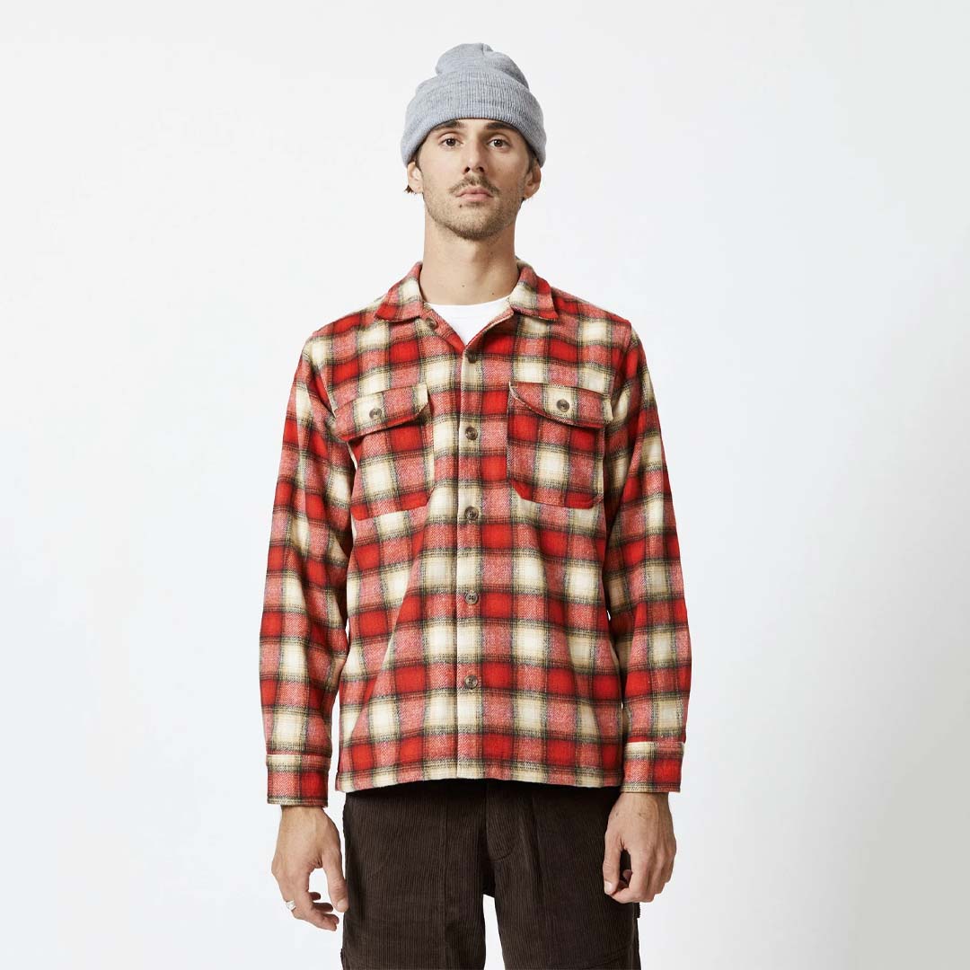 NOMAD FLANNEL | RED / NATURAL