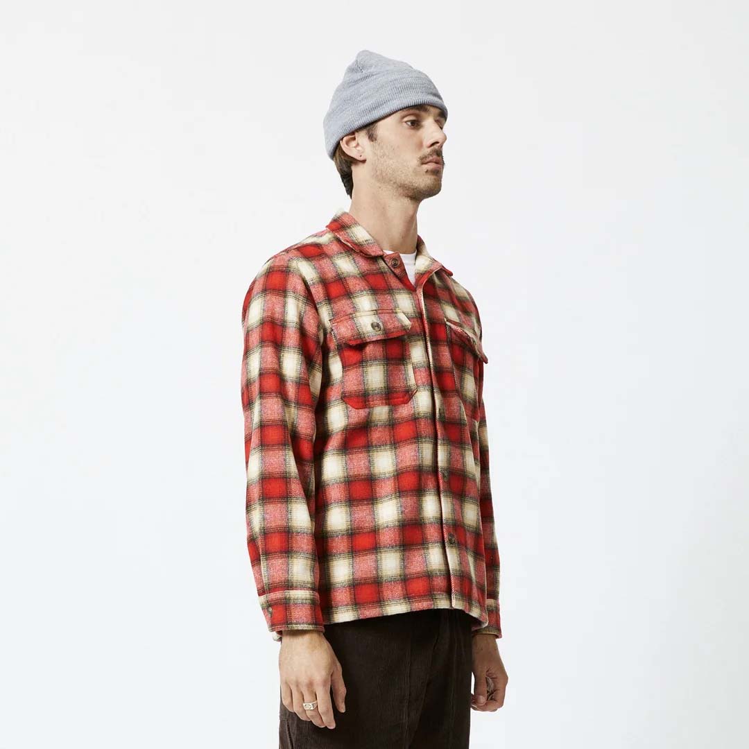 NOMAD FLANNEL | RED / NATURAL