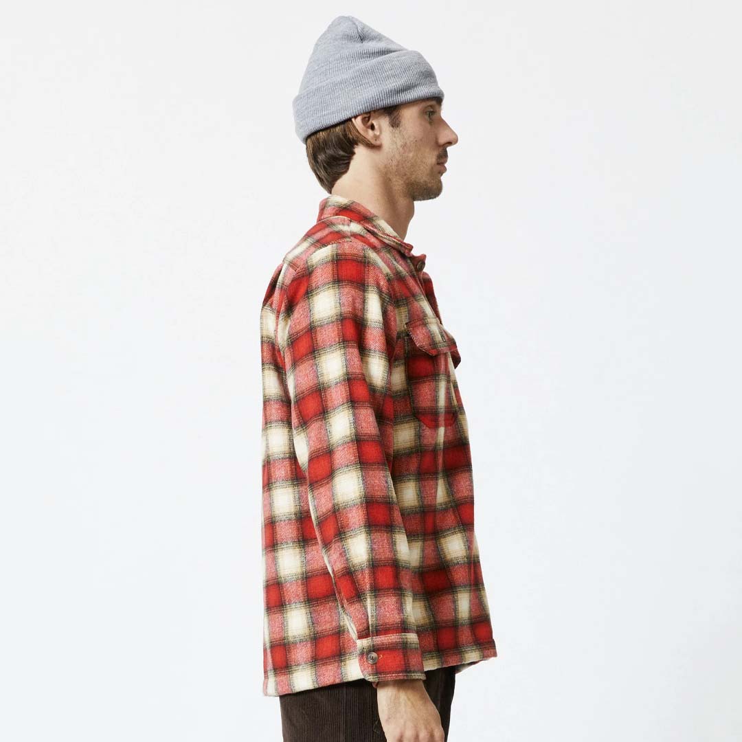 NOMAD FLANNEL | RED / NATURAL