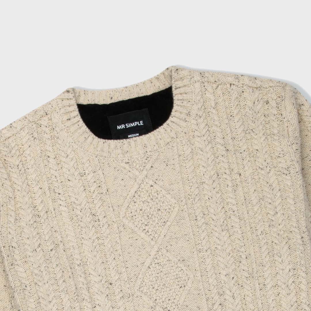 OSLO CABLE KNIT | OATMEAL