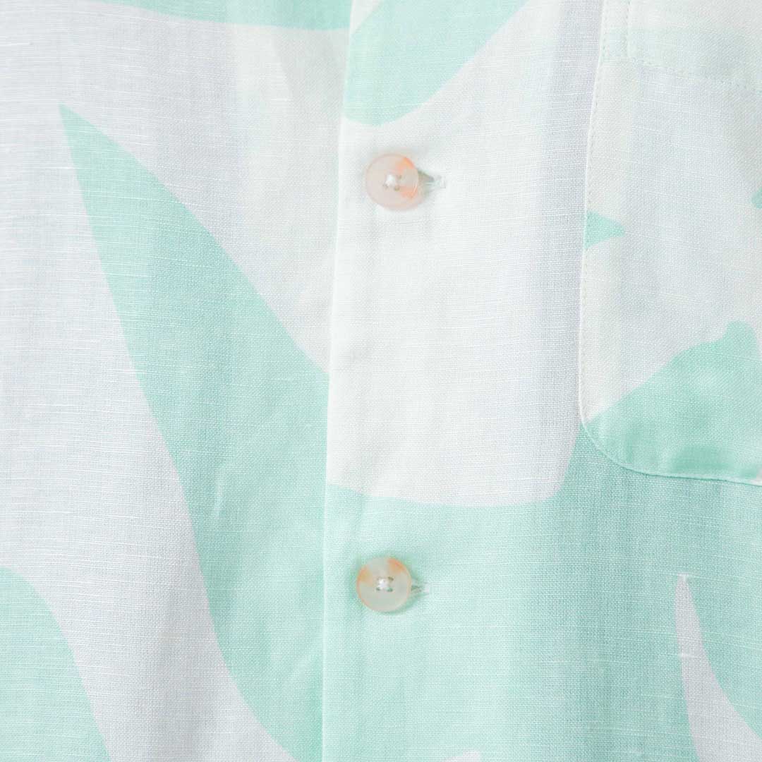 Palm Cuban Shirt | Light Blue