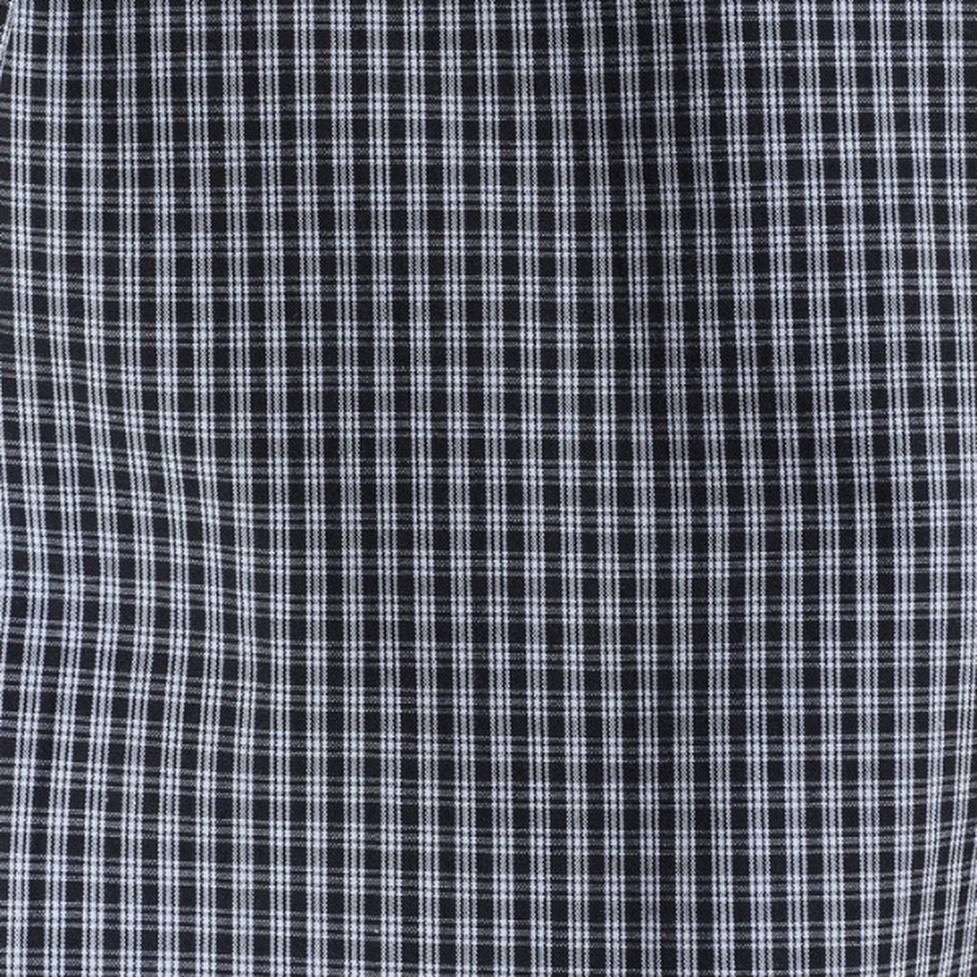Rustler Textured Short Sleeve Shirt | Black Mini Check — image 4 of 8
