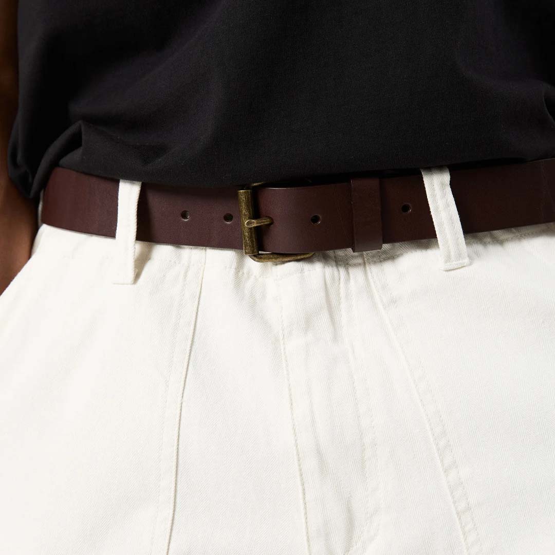 SIMPLE LEATHER BELT | BROWN