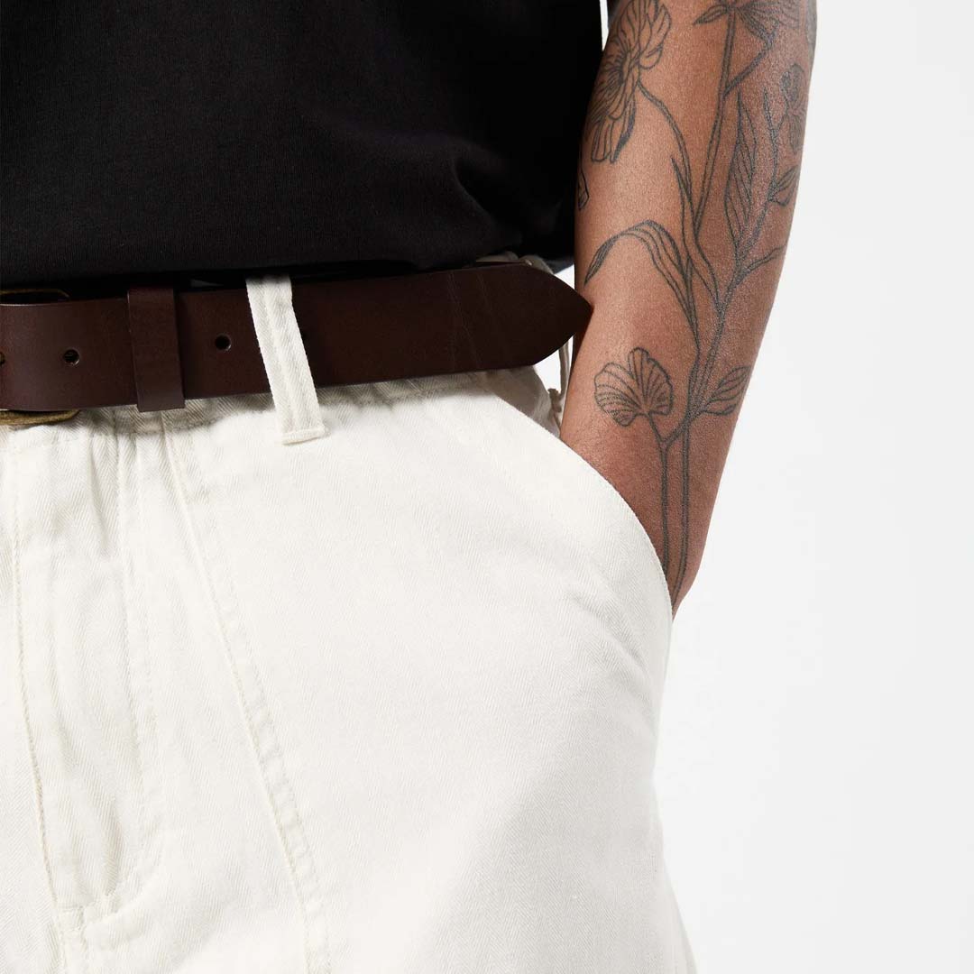 SIMPLE LEATHER BELT | BROWN