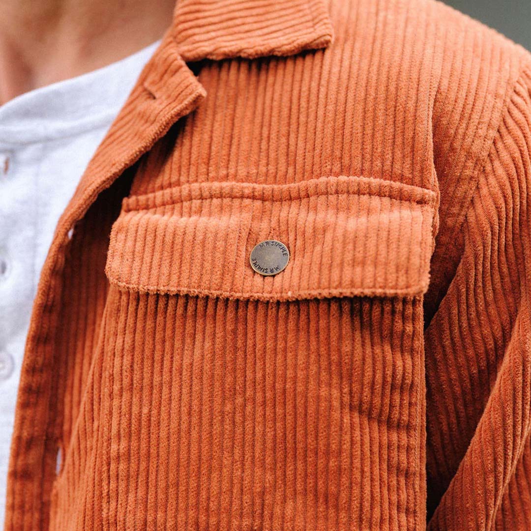 Stockyard Cord Sherpa Jacket | Brick