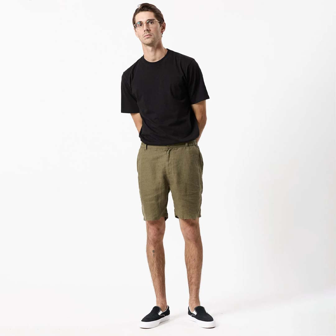 TANNER LINEN SHORTS 3.0 | FATIGUE