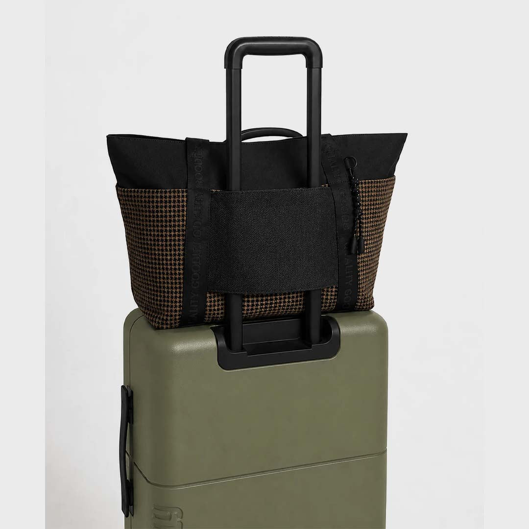 Jasper Tote | Houndstooth Herringbone