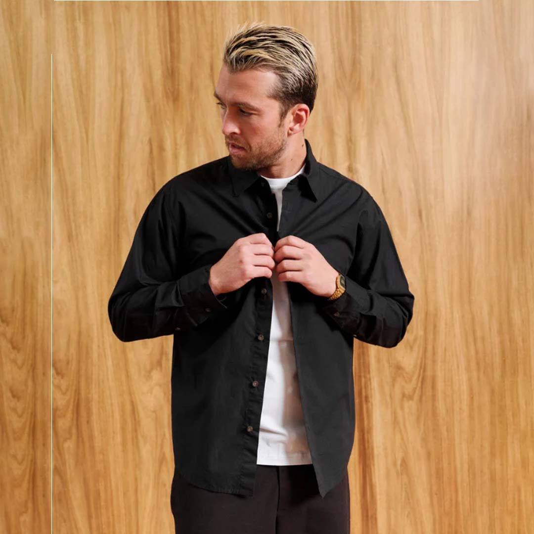 Russel LS Shirt | Black
