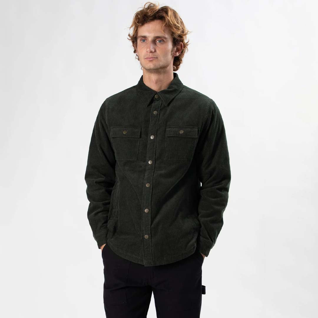 Quilted Cord Jacket | Pine