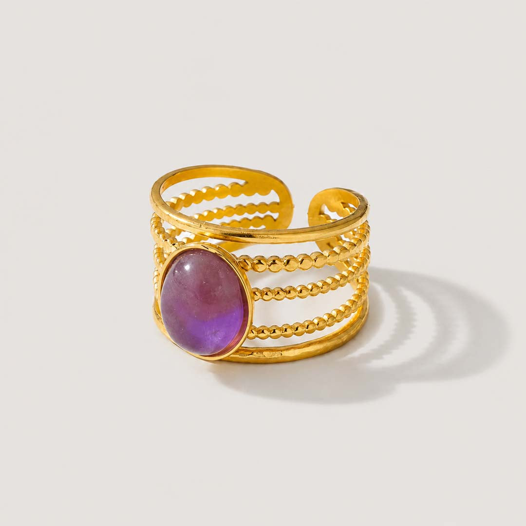 February Amethyst Ring | Violet