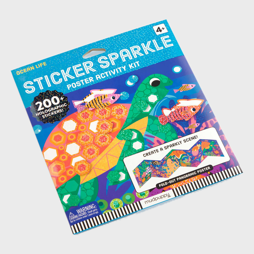 Magic Sticker Sparkle Poster Activity Kit | Ocean