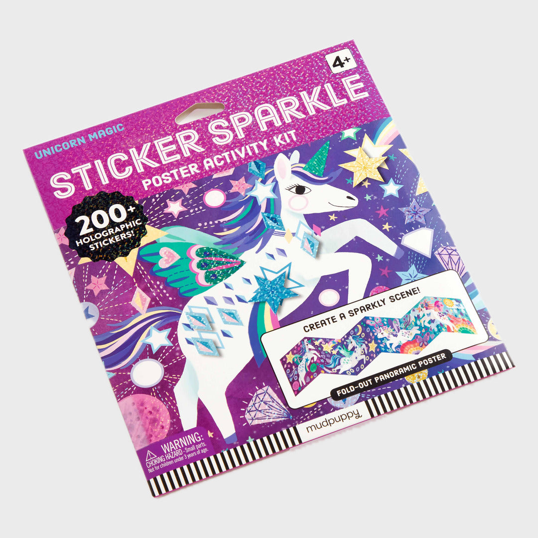 Magic Sticker Sparkle Poster Activity Kit | Unicorn