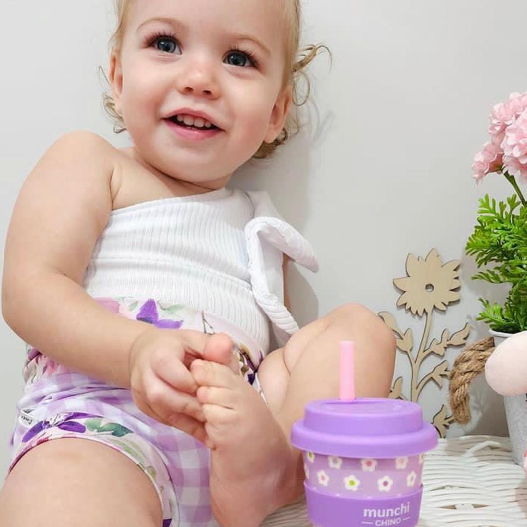 4oz Babychino Cups | Flower