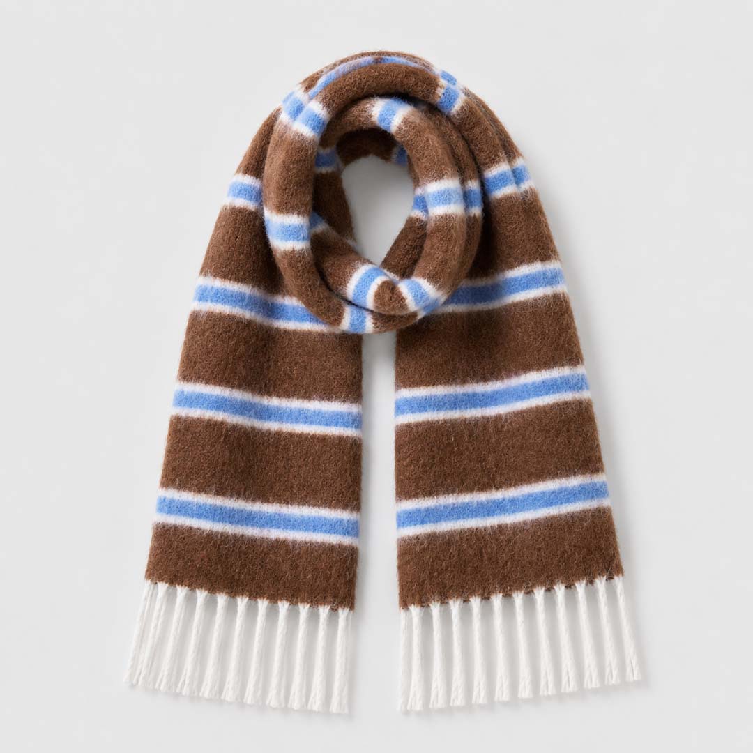 Cloudline Scarf | Mocha Sky