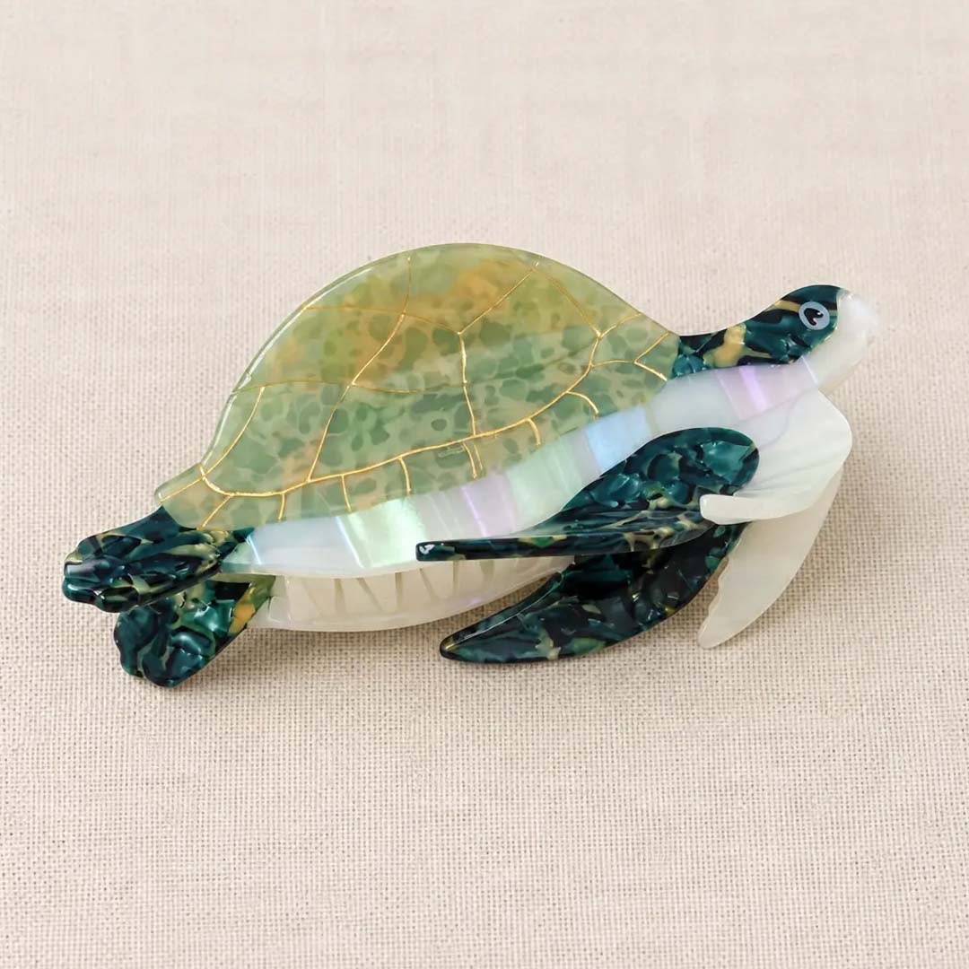 Sea Turtle Claw Clip | Green