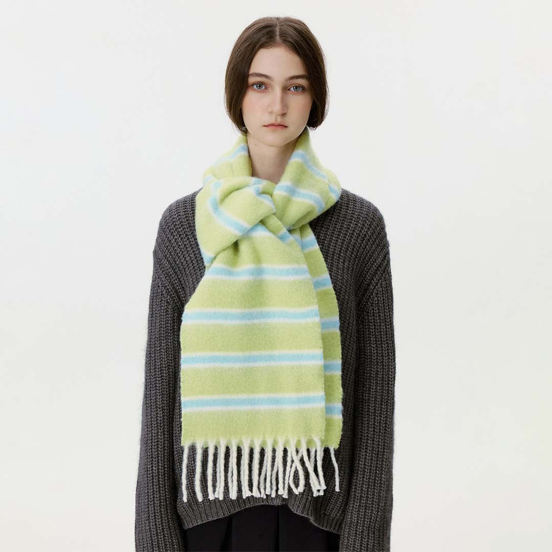 Cloudline Scarf | Pistachio Sky