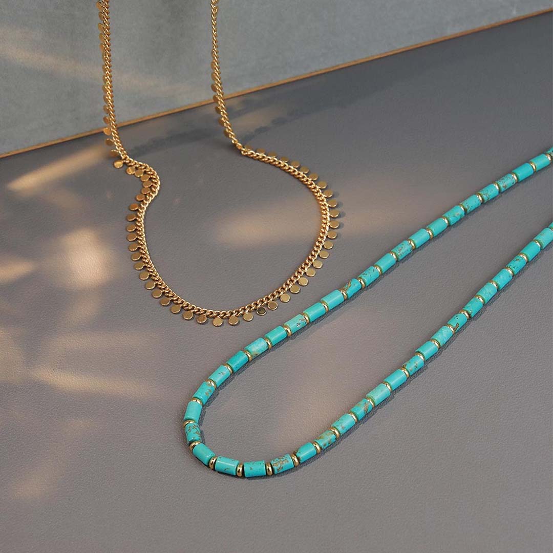 Solara Coin Necklace | Gold