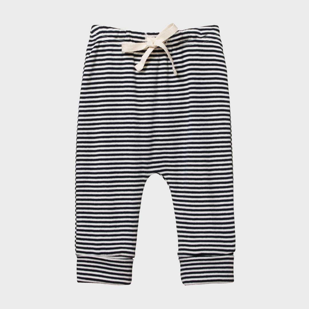 Drawstring Pants | Navy Stripe