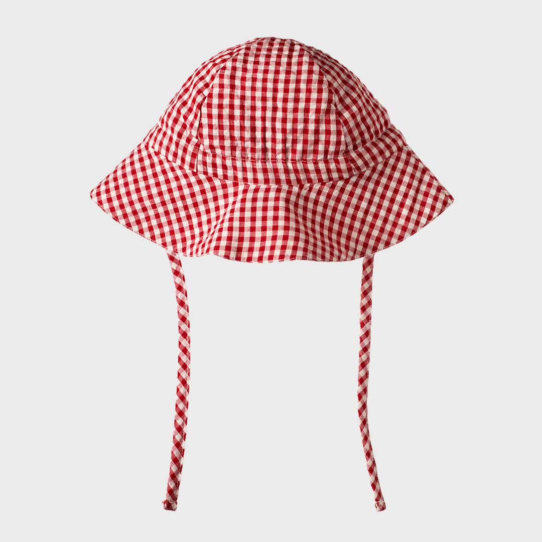Gingham Sunhat | Red Check