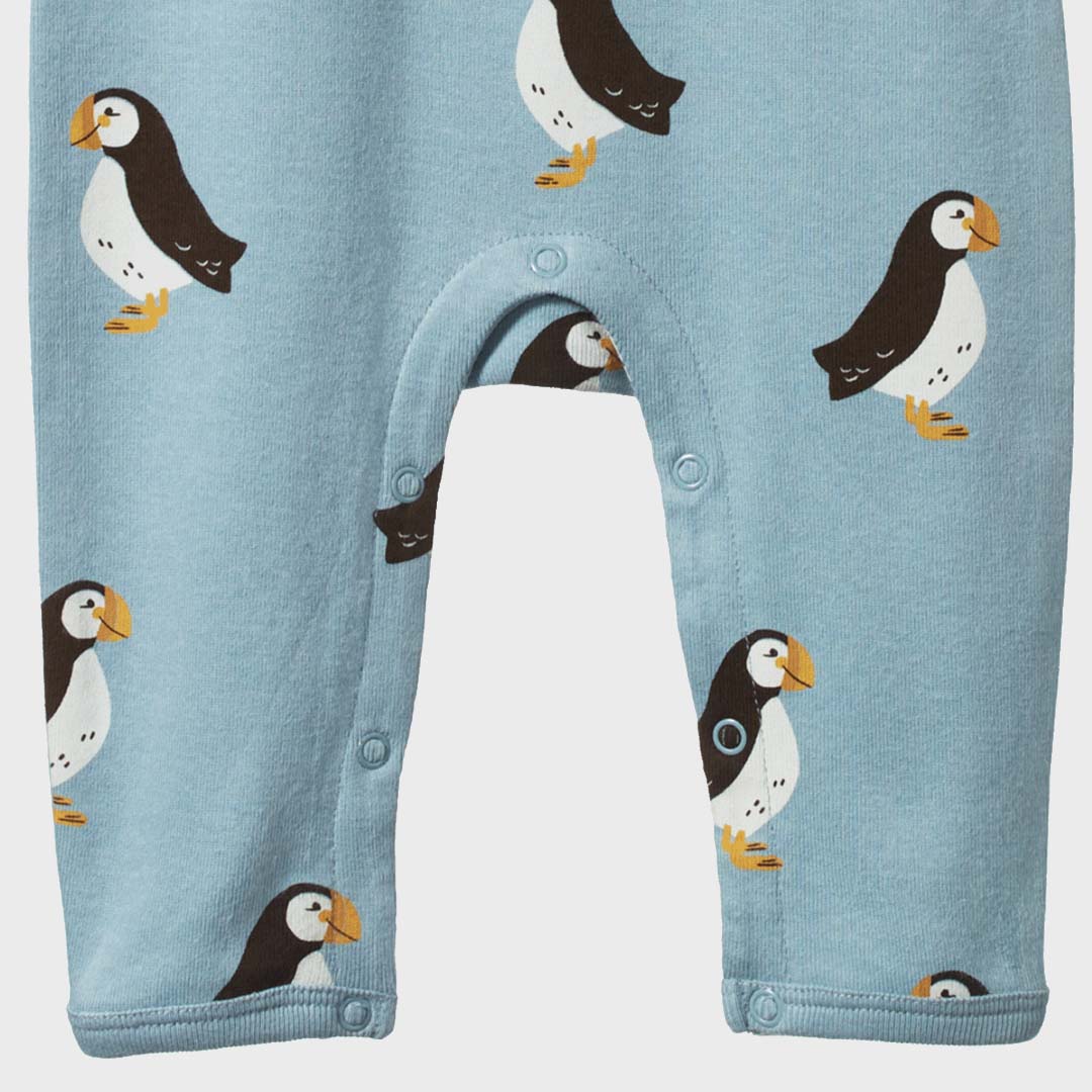 HENLEY SLEEP SUIT | PUFFIN PRINT