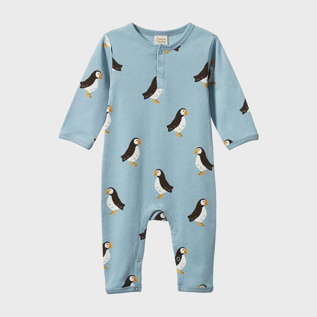 HENLEY SLEEP SUIT | PUFFIN PRINT