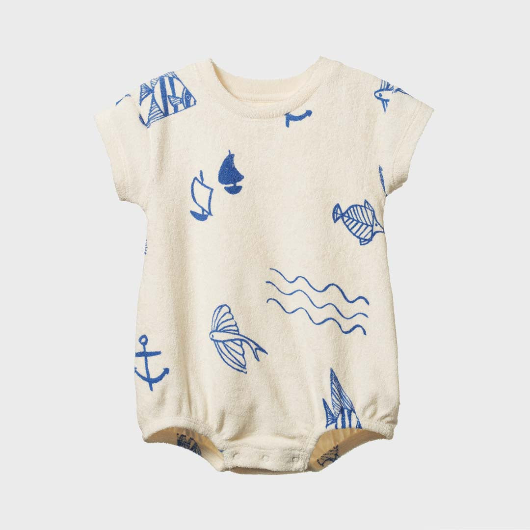 JUNO TERRY ROMPER | ATLANTIC PRINT