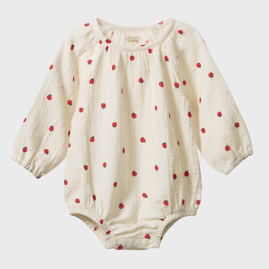 MEADOW BODYSUIT | RASPBERRY PRINT