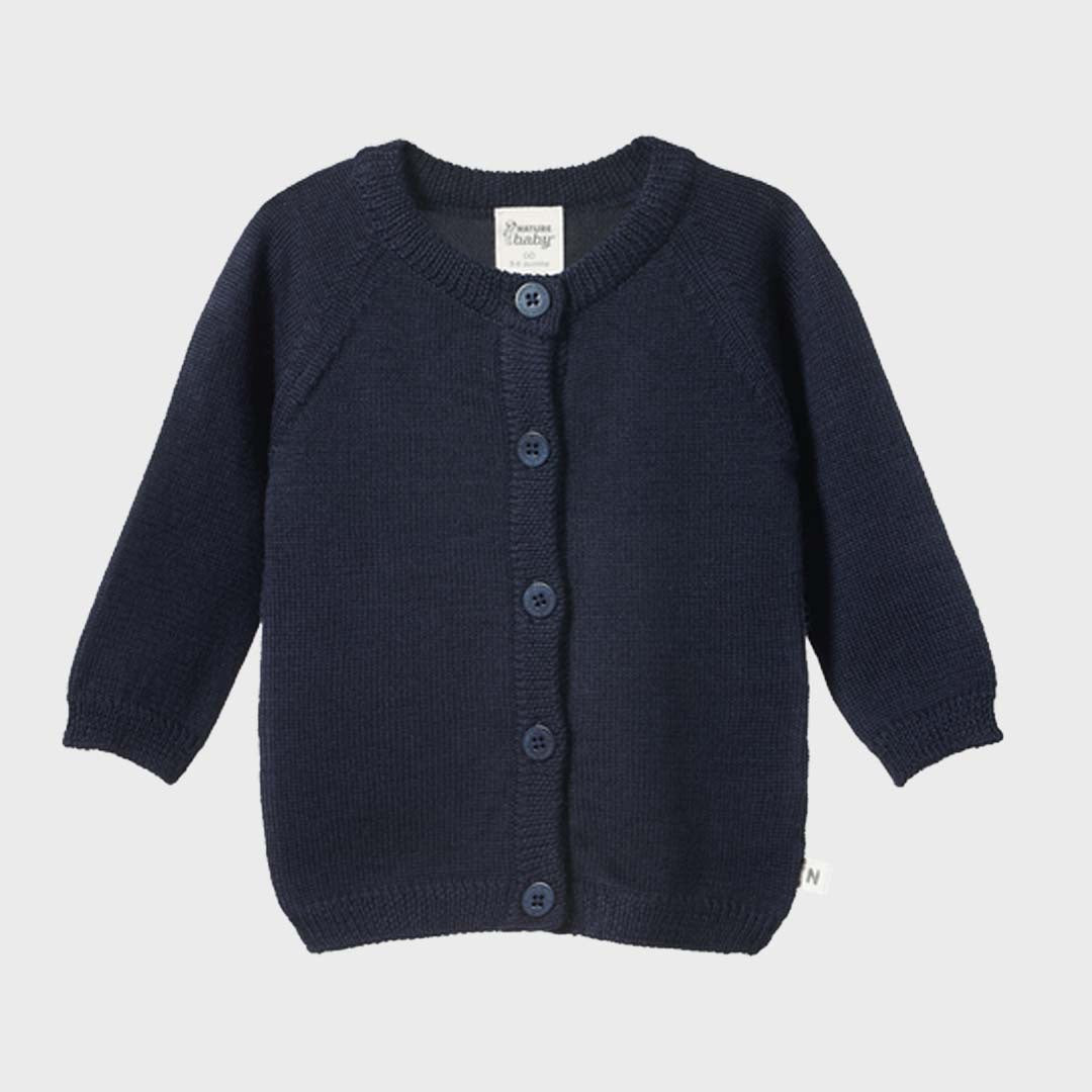 MERINO KNIT CARDIGAN | NAVY