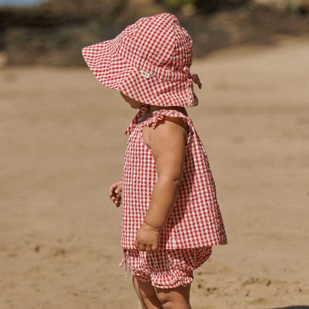 Petal Set Gingham | Red Check