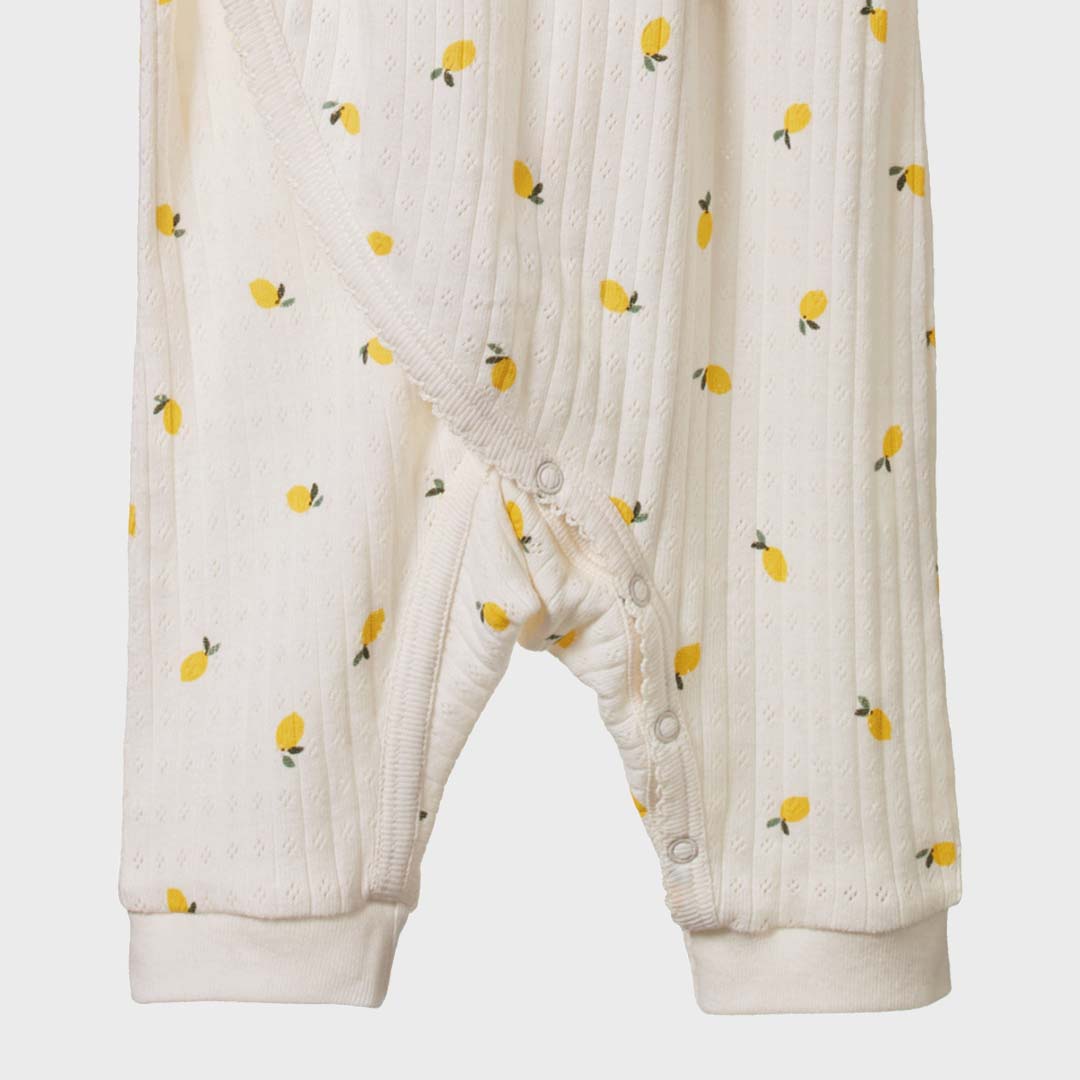 POINTELLE KIMONO | LEMON PRINT