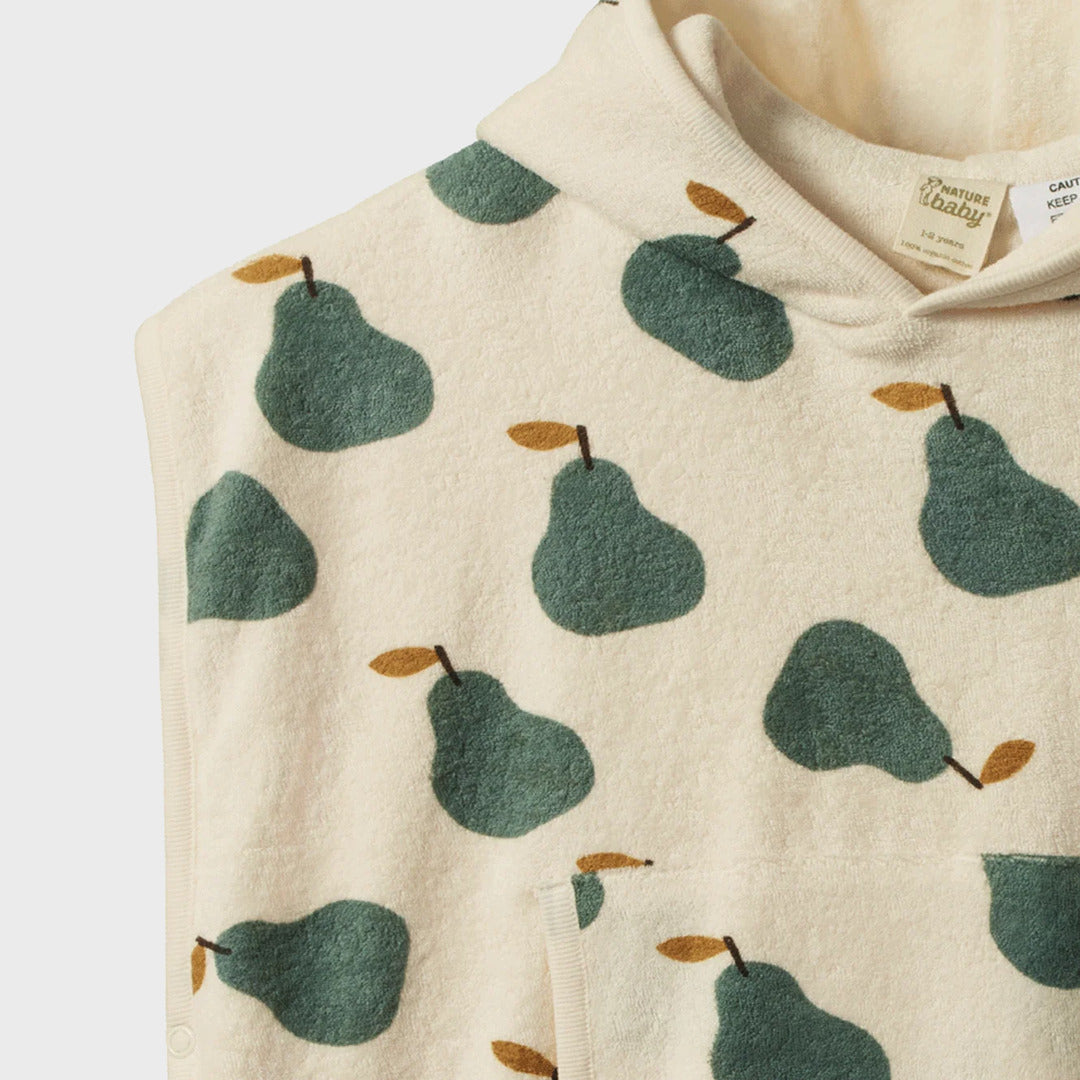 Poncho Towel | Pear Print