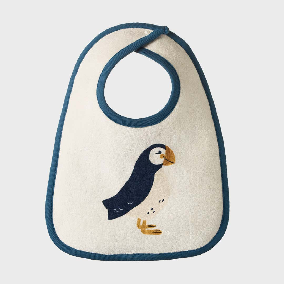 REVERSIBLE BIB | PUFFIN PRINT