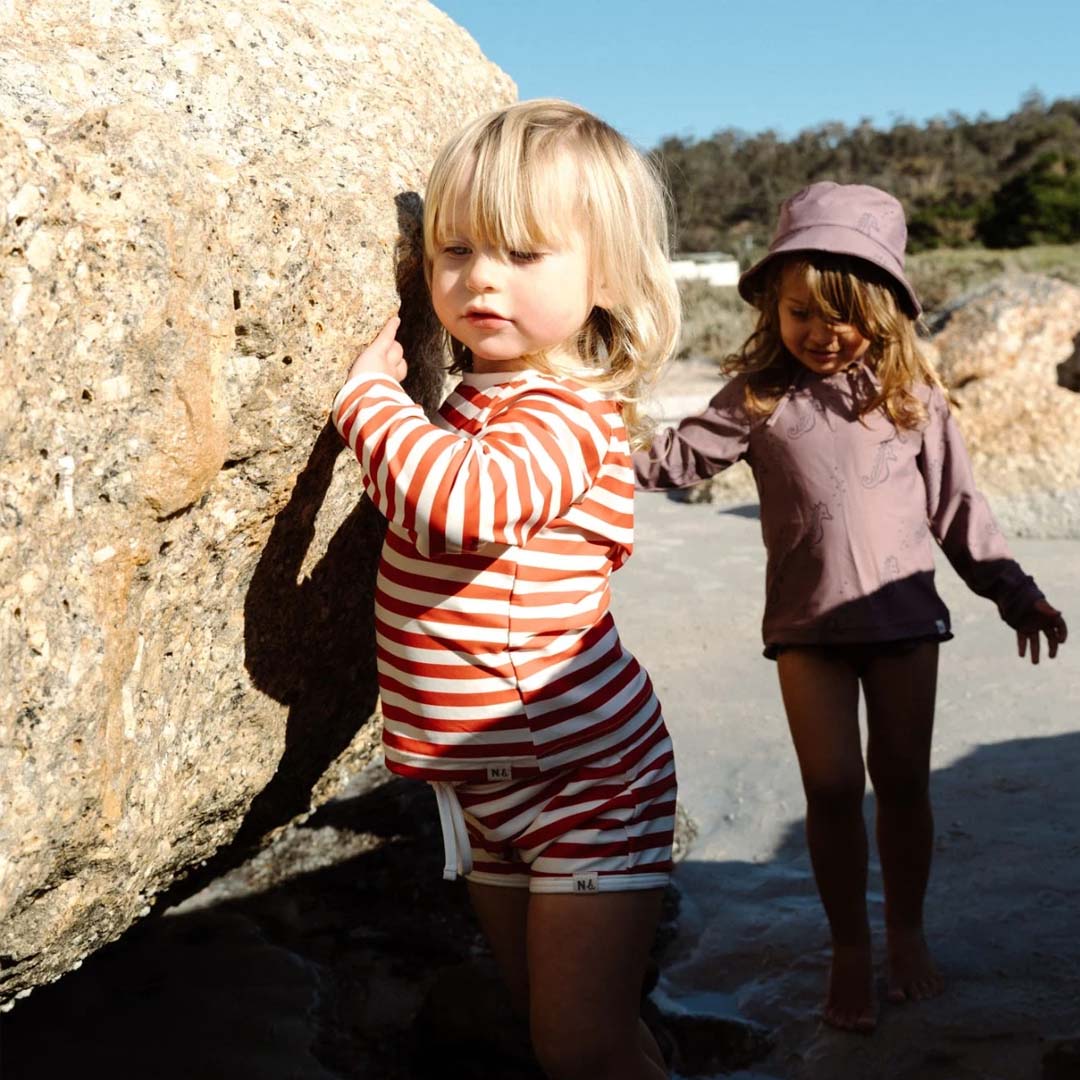 SPLASH SHORTS | RED SEA STRIPE