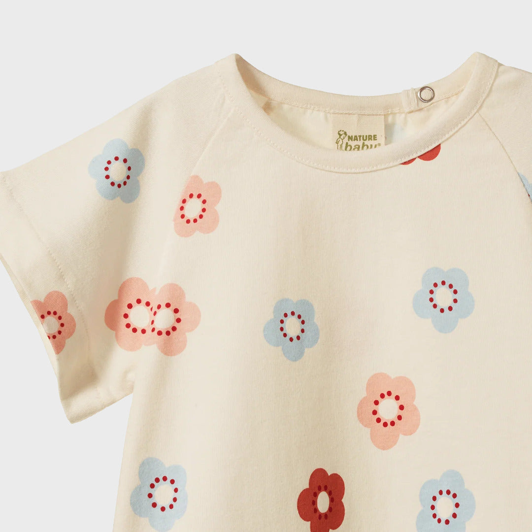 Juniper Tee | Flora Stamp Print