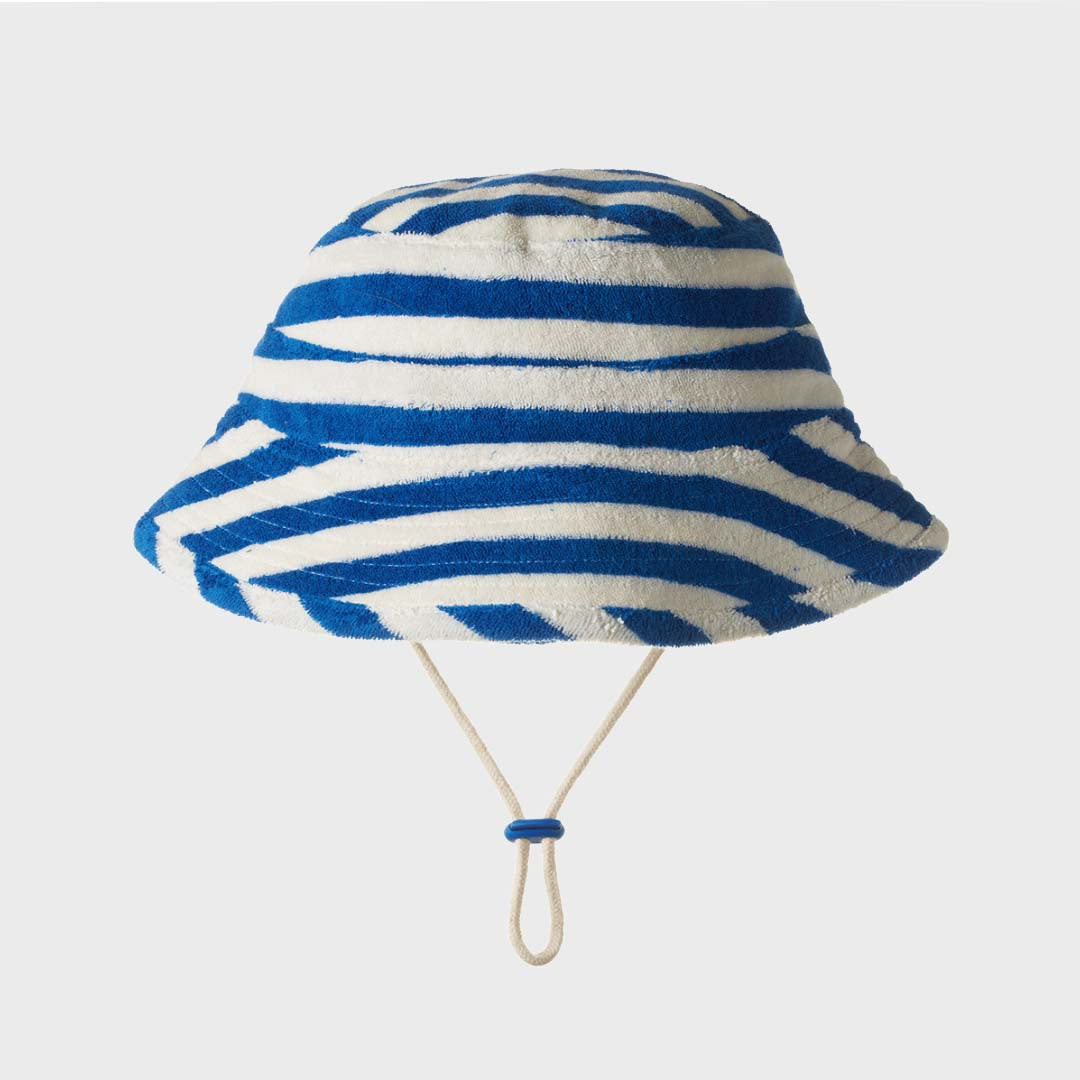 TERRY BUCKET SUNHAT | MARINER STRIPE