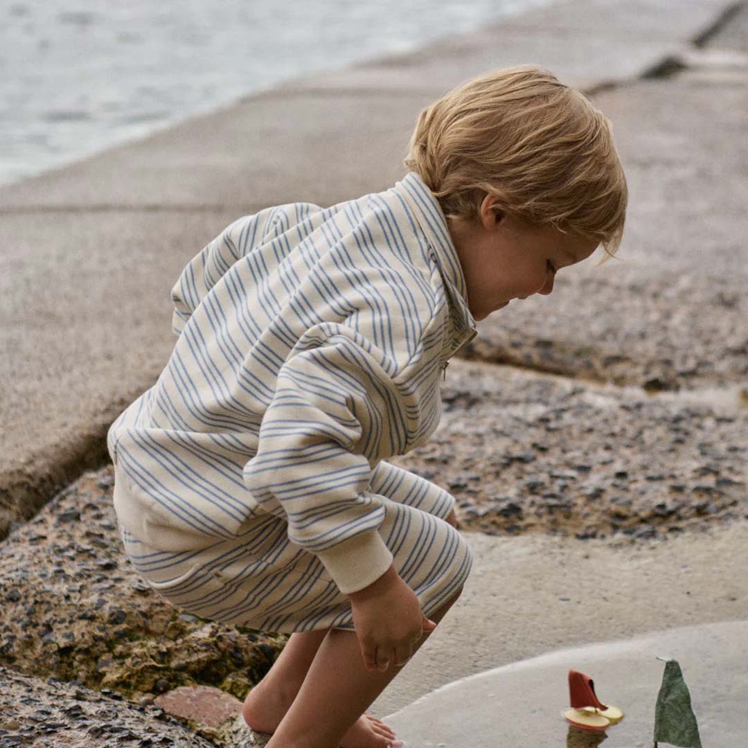 Jimmy Shorts Sweatshirt | Stripe Trio