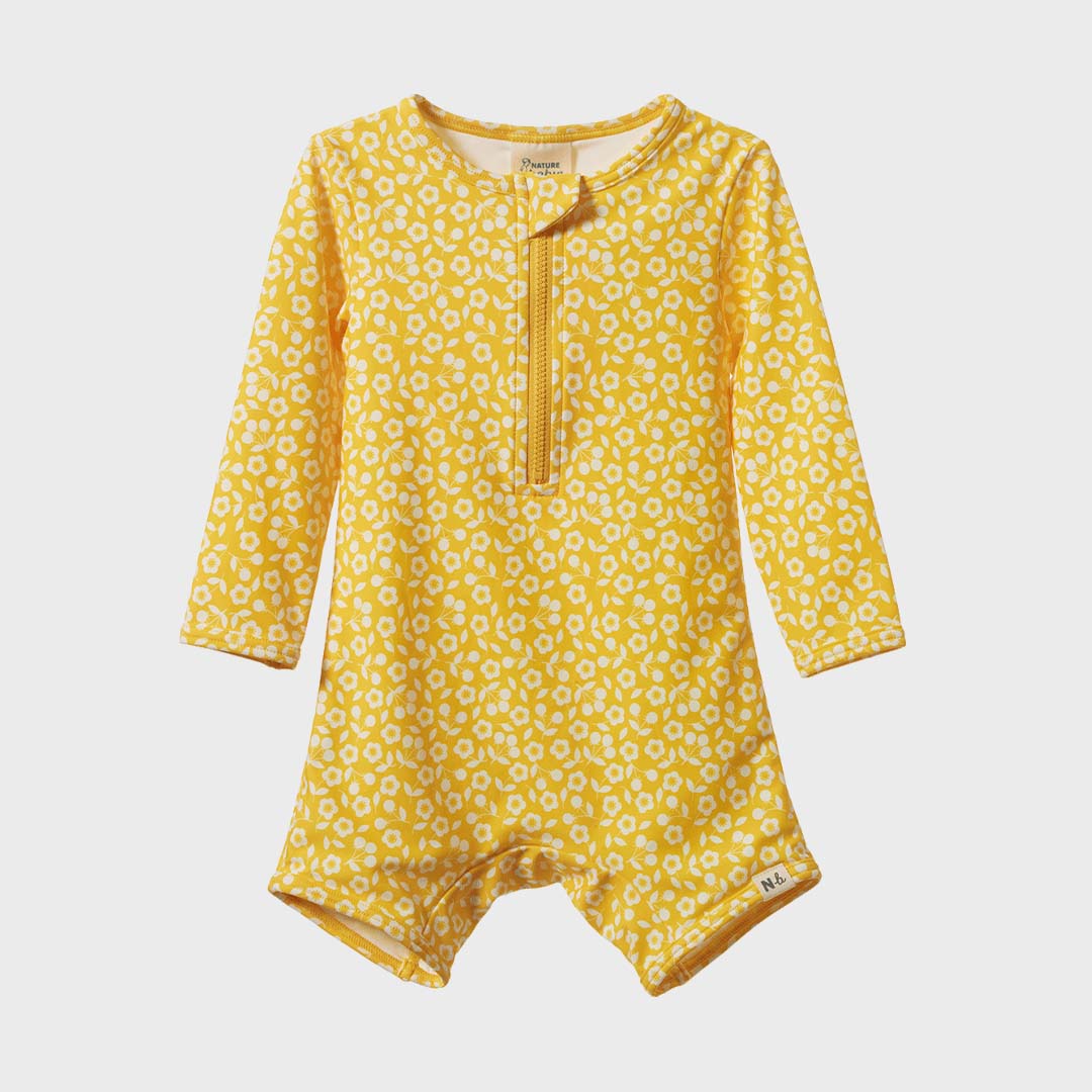 One Piece Bathing Trunks | Kitchen Garden Freesia Print