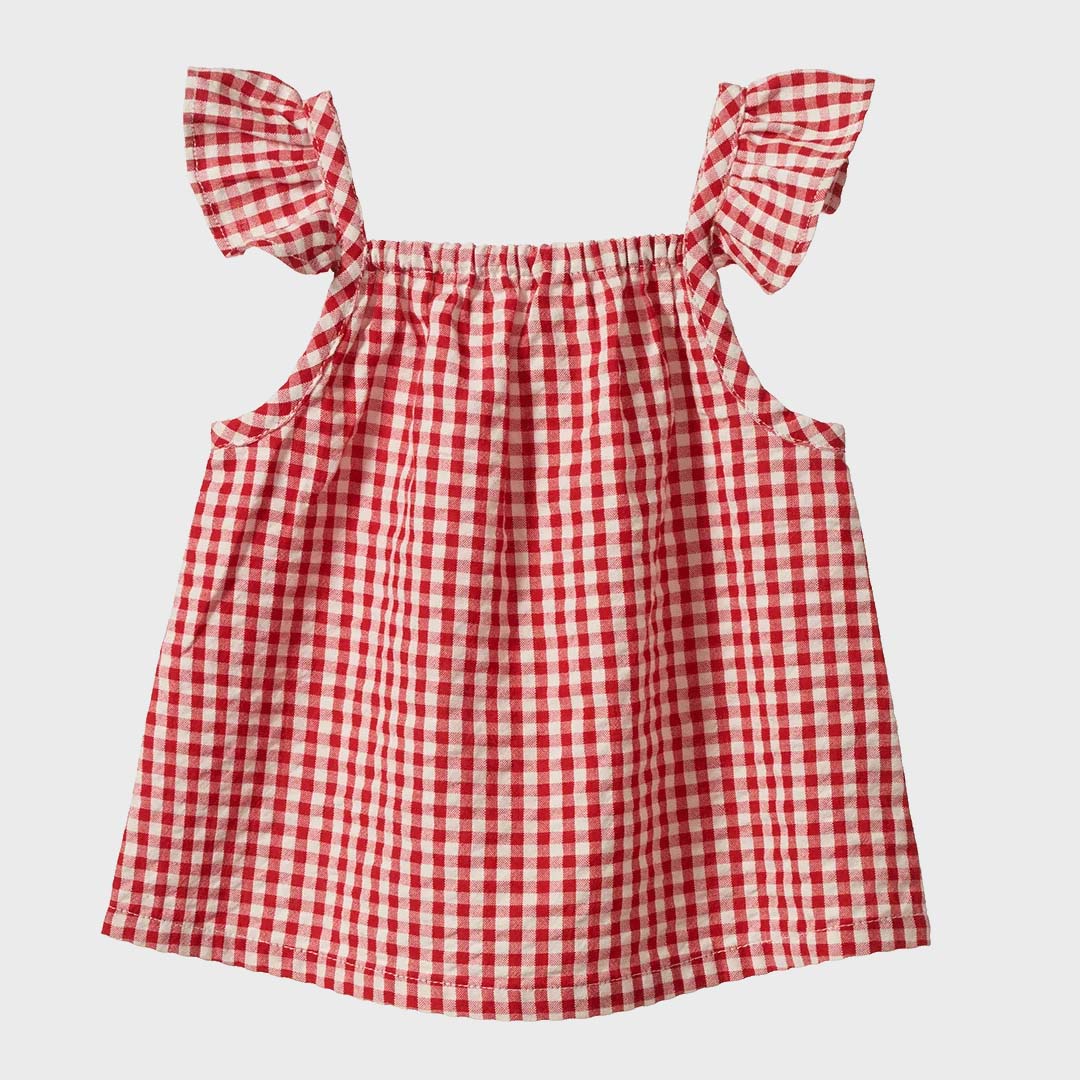 Petal Set | Red Gingham